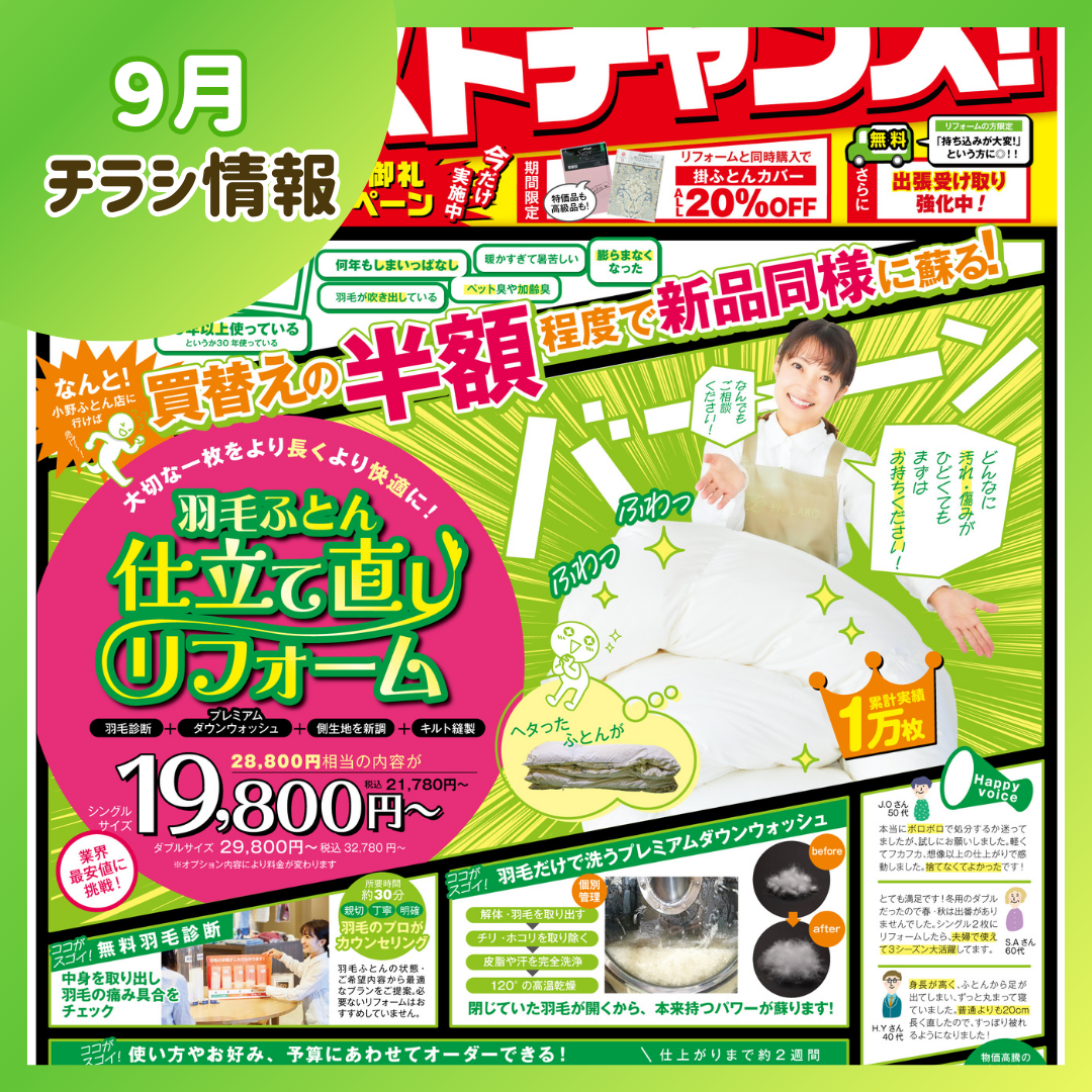 2024年9月チラシ情報