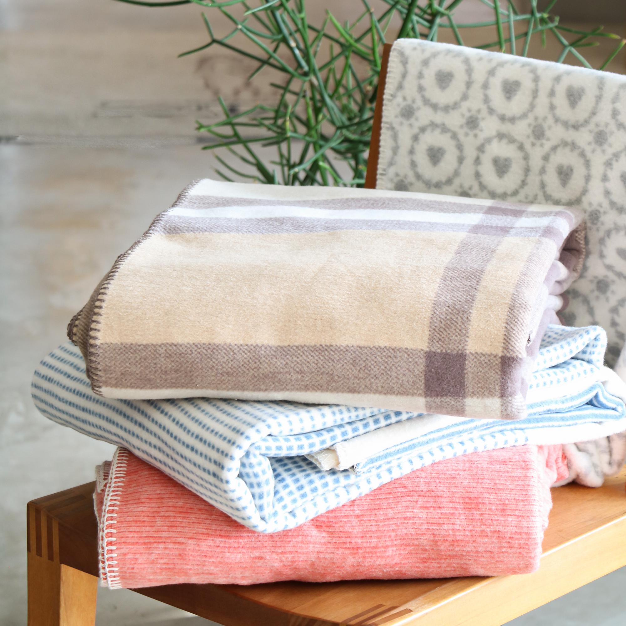 オーガニックコットン100% イベナの毛布