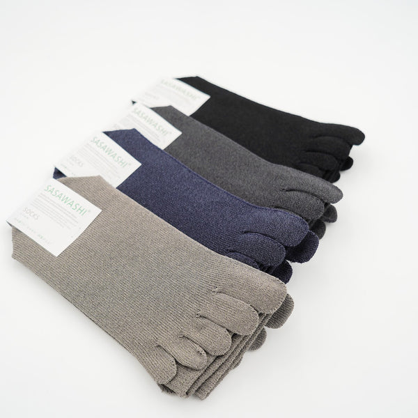 メンズ5本指靴下 Lサイズ(26~28cm) 計4色