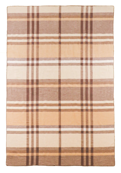 オーガニックコットンブランケット Waterford ベージュ 140×200cm