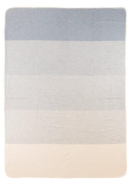 オーガニックコットンブランケット 2296 ブルー