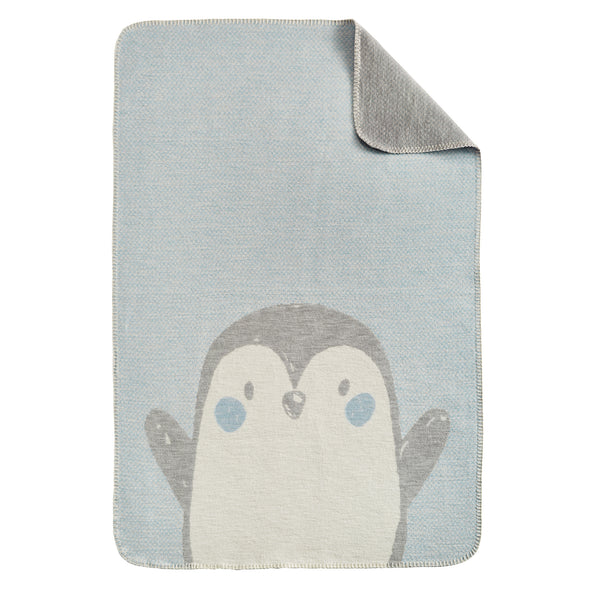 コットンブランケット Pinguin ブルー