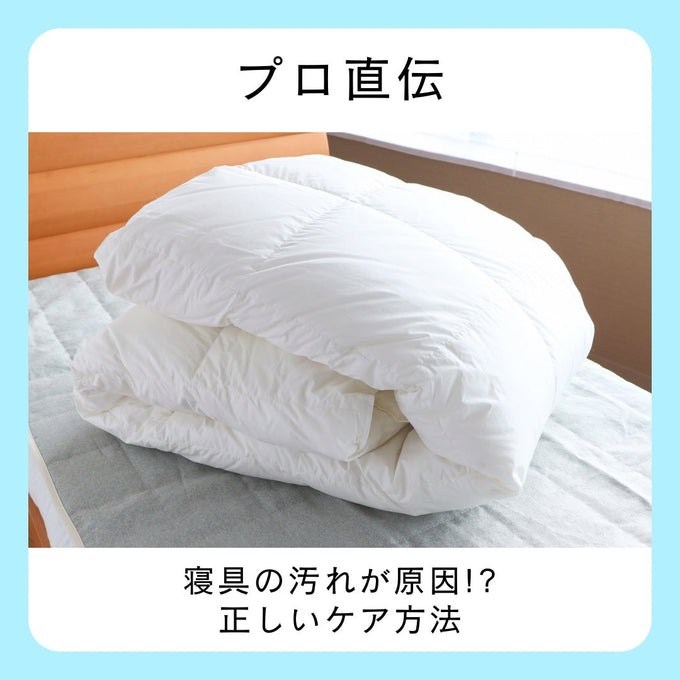 【プロ直伝】寝具の汚れが原因！？正しいケア方法